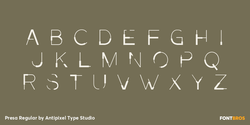 Presa Regular Font Poster #3