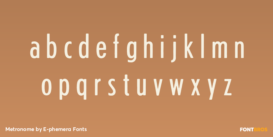 Metronome Font Poster #3