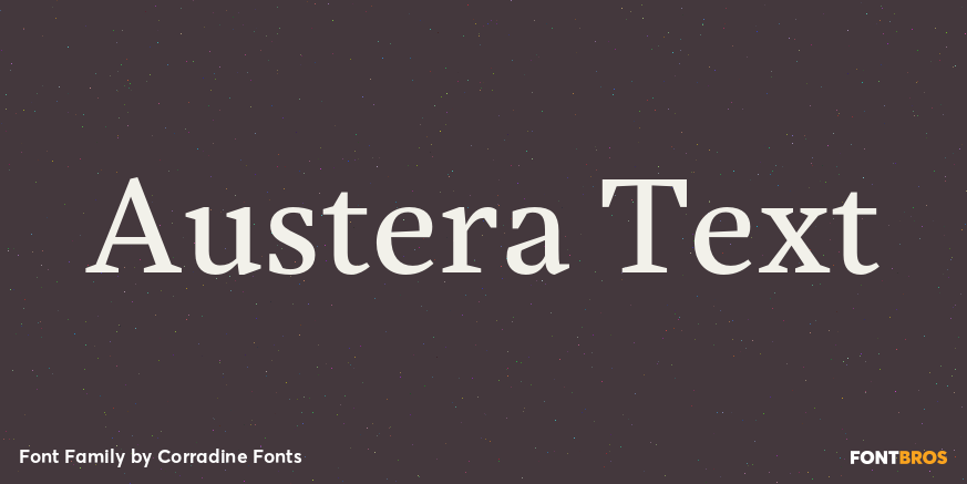 Austera Text Font Poster #1