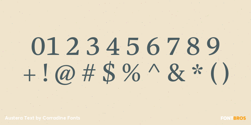 Austera Text Font Poster #1