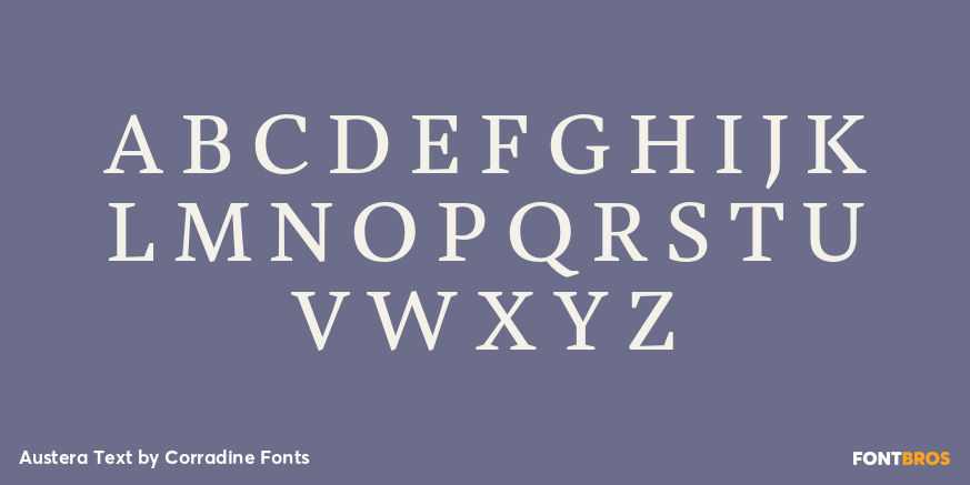 Austera Text Font Poster #1