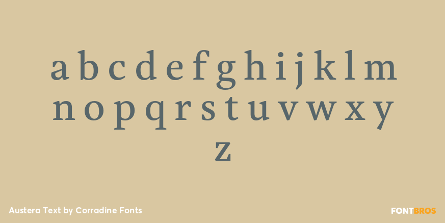 Austera Text Font Poster #1