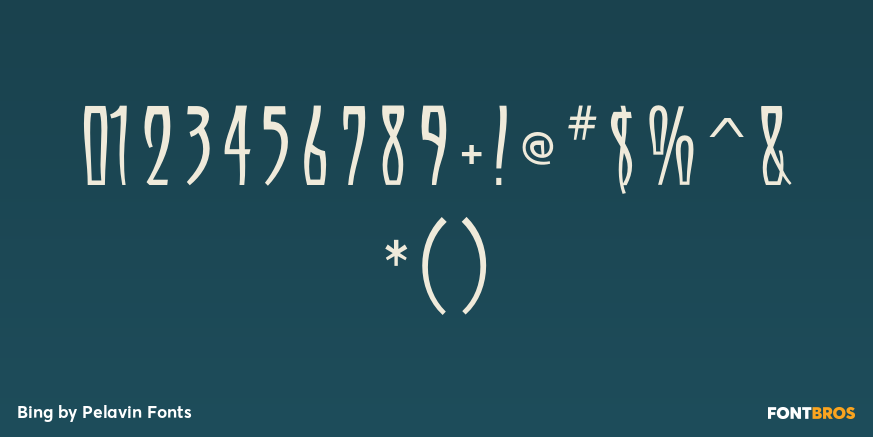 Bing Font Poster #1