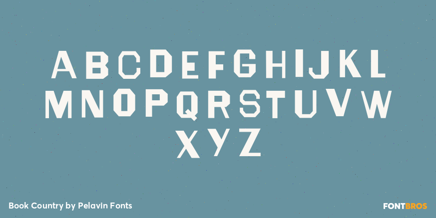 Book Country Font Poster #2