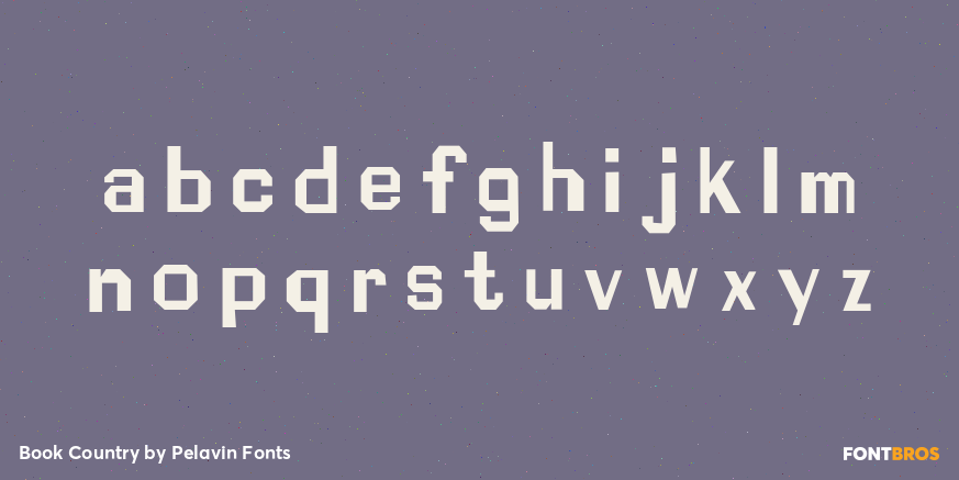 Book Country Font Poster #3