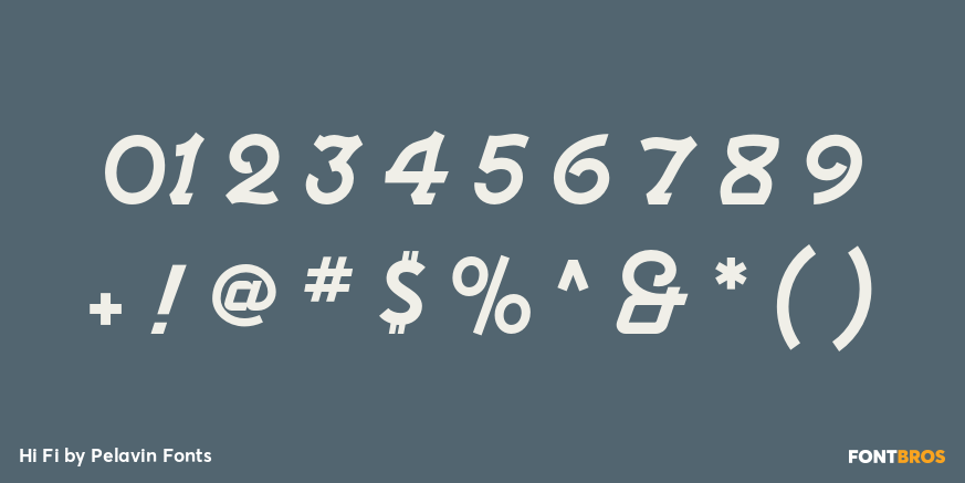 Hi Fi Font Poster #4