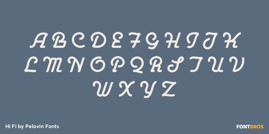 Hi Fi Font Poster #1