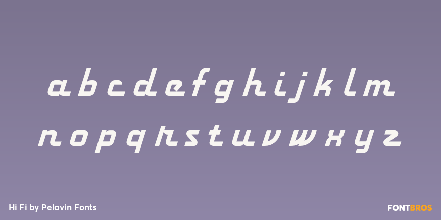 Hi Fi Font Poster #1