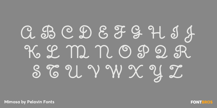 Mimosa Font Poster #2