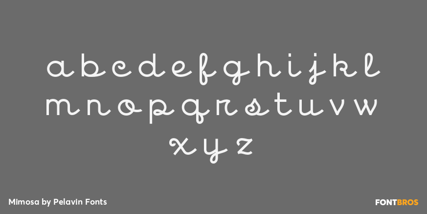 Mimosa Font Poster #3