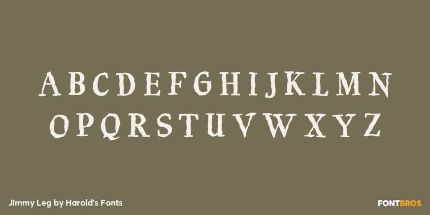 Jimmy Leg Font Poster #2