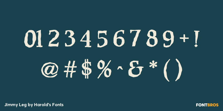 Jimmy Leg Font Poster #4