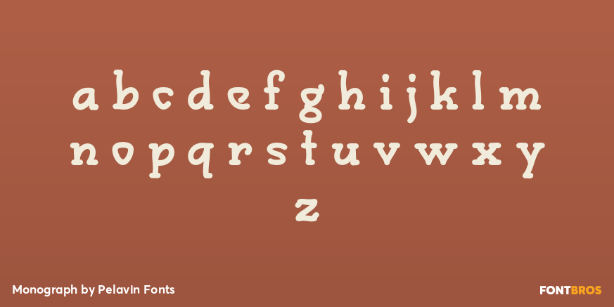 Monograph Font Poster #3