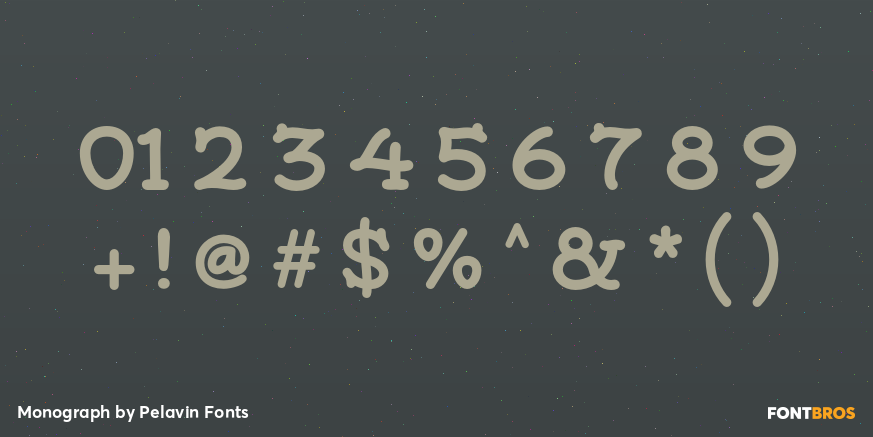 Monograph Font Poster #4