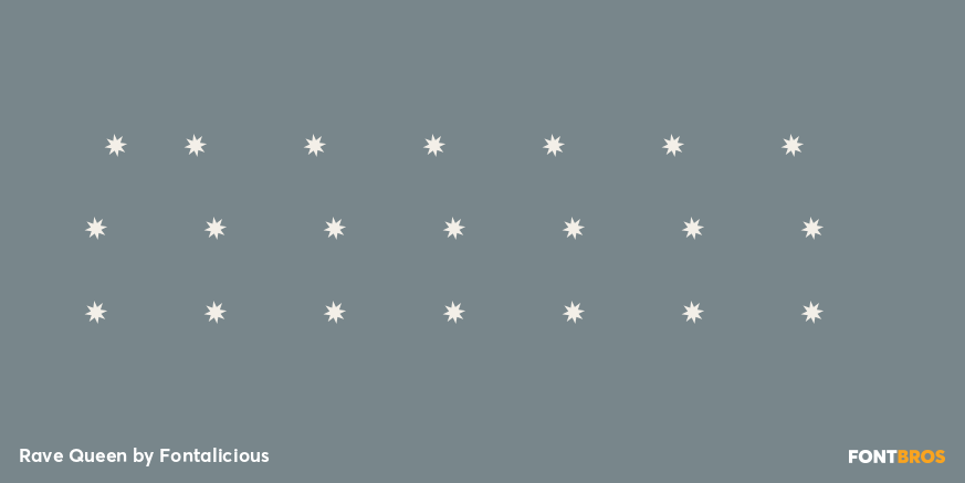 Rave Queen Font Poster #1