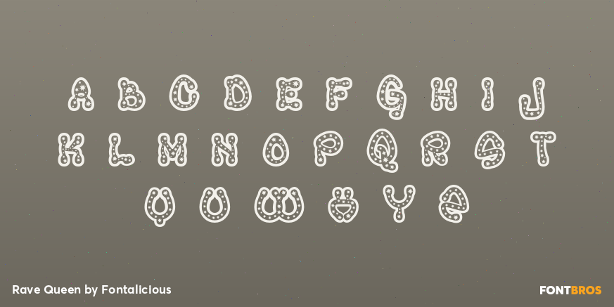 Rave Queen Font Poster #1