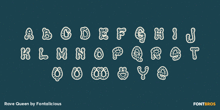 Rave Queen Font Poster #1