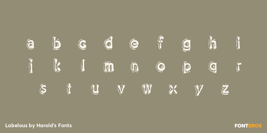 Labelous Font Poster #3