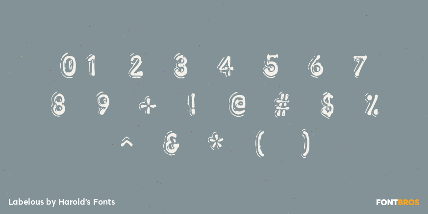 Labelous Font Poster #4