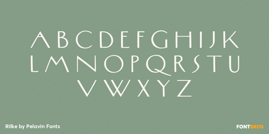 Rilke Font Poster #2