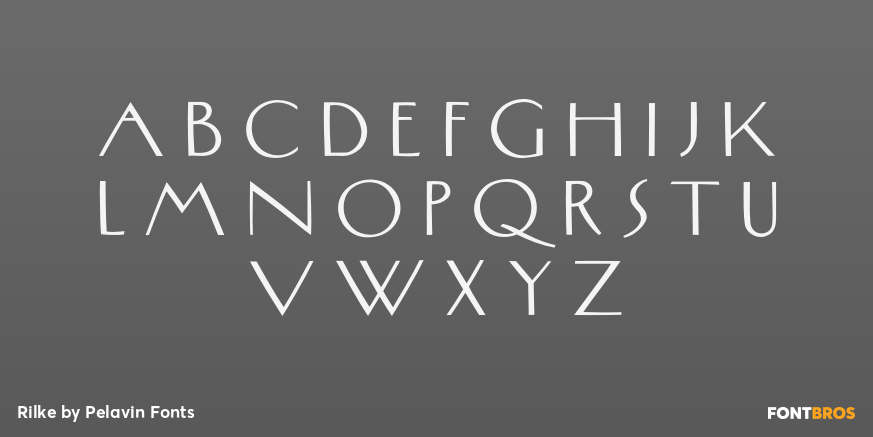 Rilke Font Poster #3