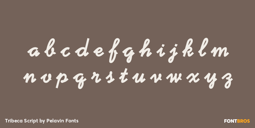 Tribeca Script Font Poster #3