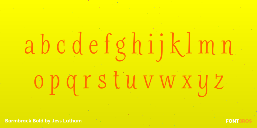 Barmbrack Bold Font Poster #3