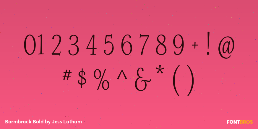 Barmbrack Bold Font Poster #4