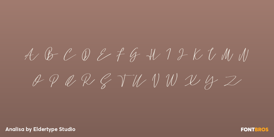 Analisa Font Poster #2