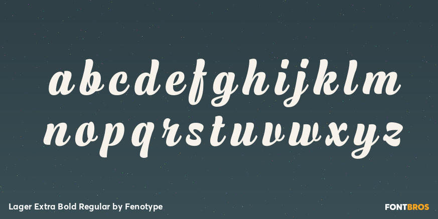 Lager Extra Bold Regular Font Poster #3