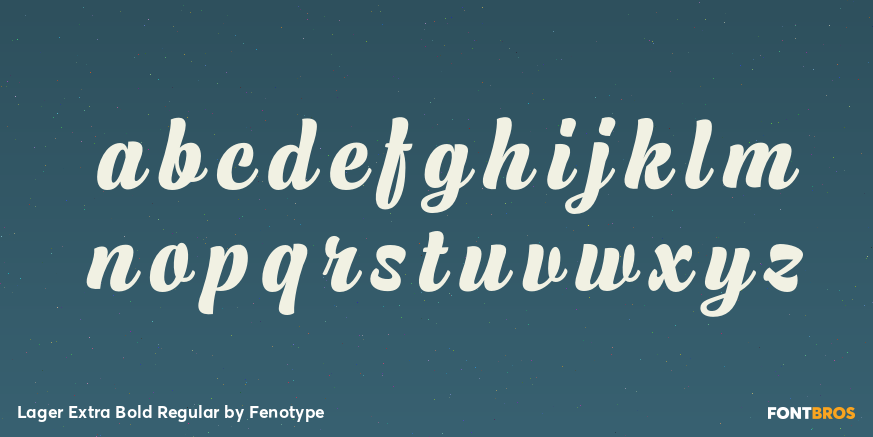 Lager Extra Bold Regular Font Poster #1