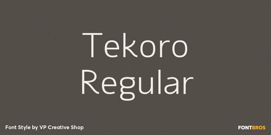 Tekoro Regular Poster