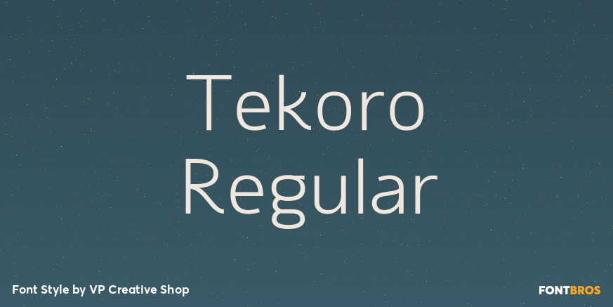 Tekoro Regular Poster