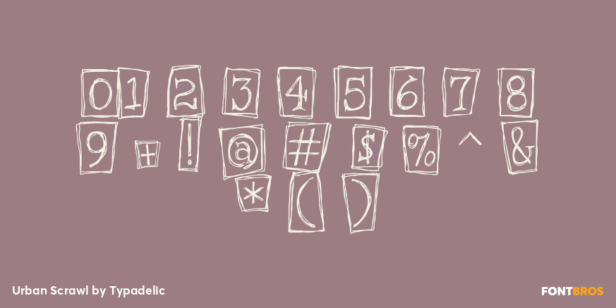 Urban Scrawl Font Poster #1