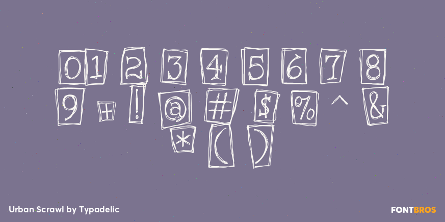 Urban Scrawl Font Poster #4