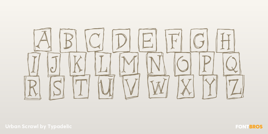 Urban Scrawl Font Poster #1