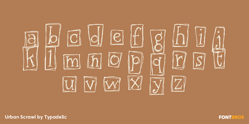 Urban Scrawl Font Poster #1