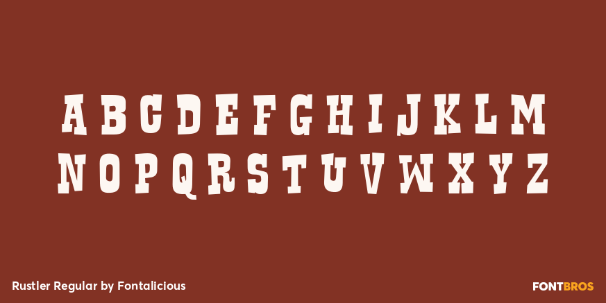 Rustler Regular Font Poster #1