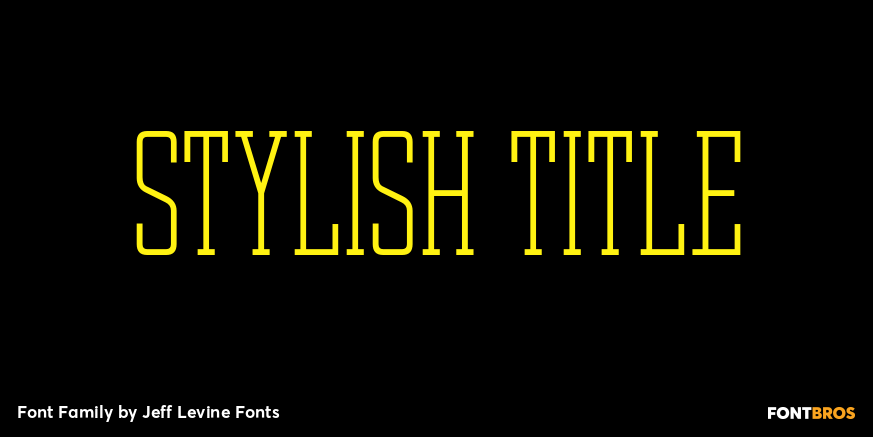 Stylish Title Font Poster