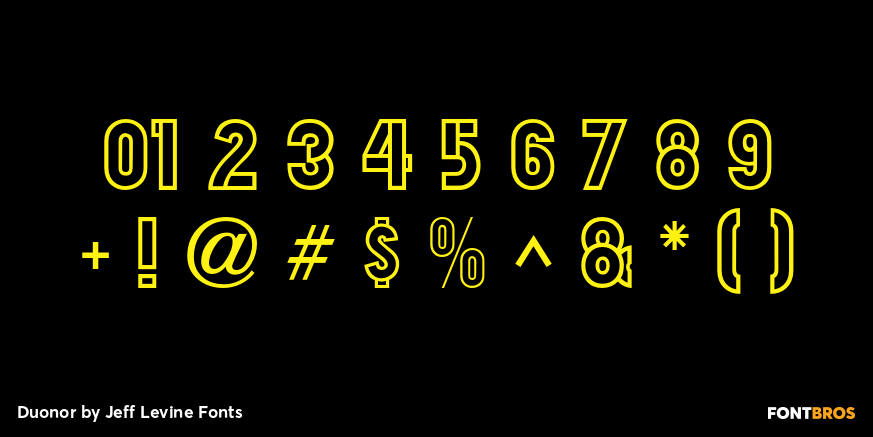 Duonor Font Poster #4