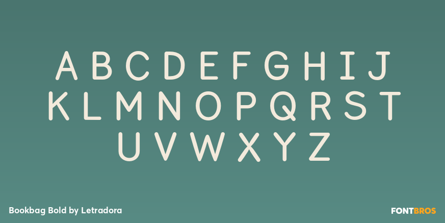 Bookbag Bold Font Poster #2