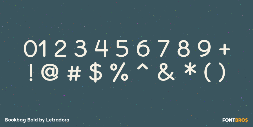 Bookbag Bold Font Poster #4