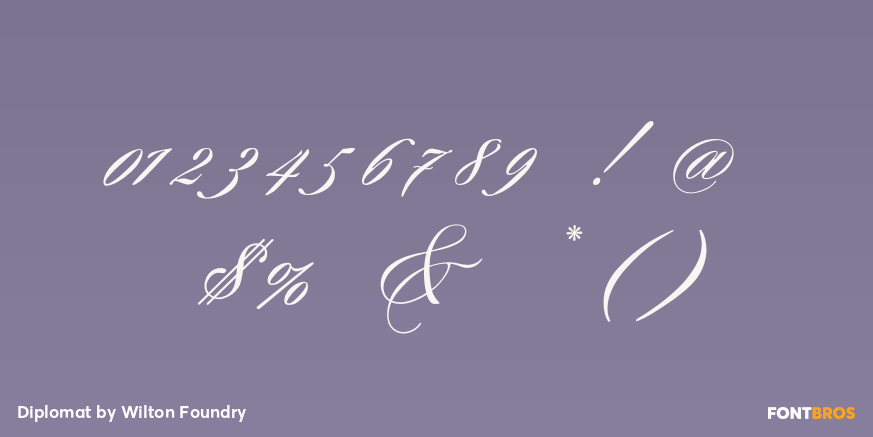 Diplomat Font Poster #1