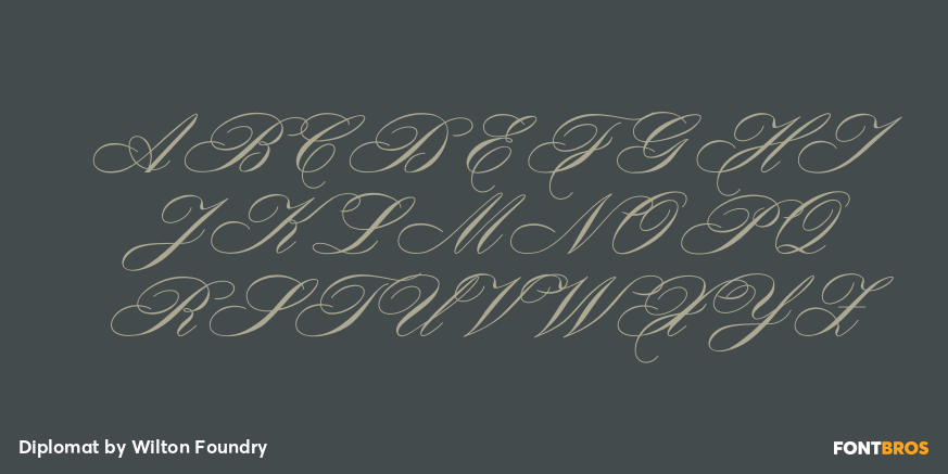 Diplomat Font Poster #2