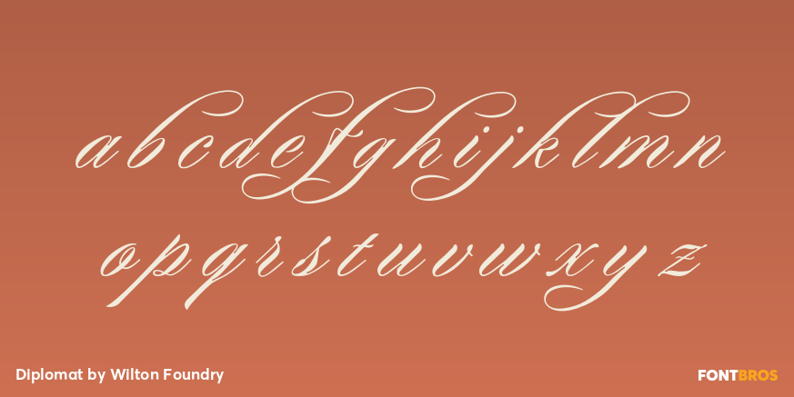 Diplomat Font Poster #3