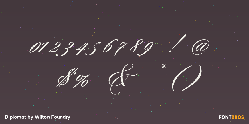 Diplomat Font Poster #4