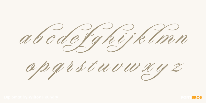 Diplomat Font Poster #1