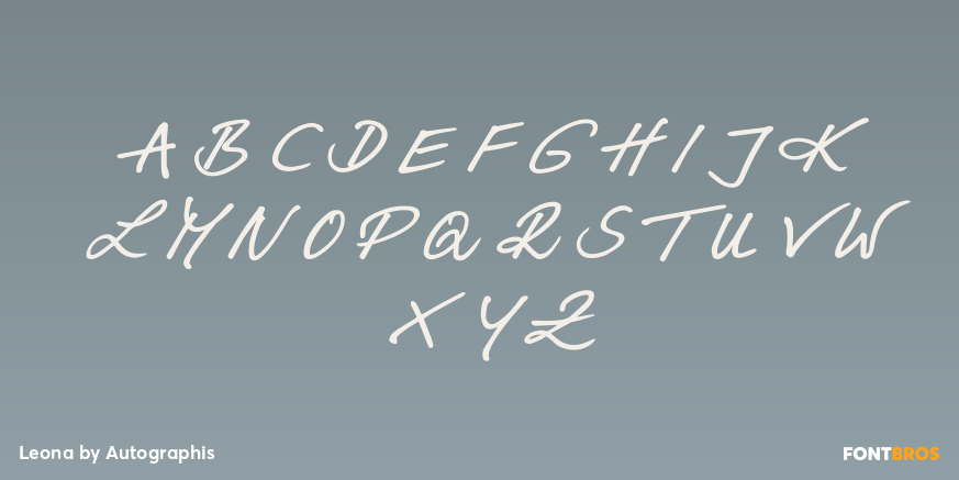 Leona Font Poster #2