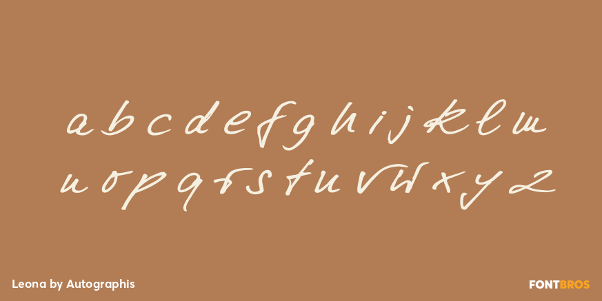 Leona Font Poster #3