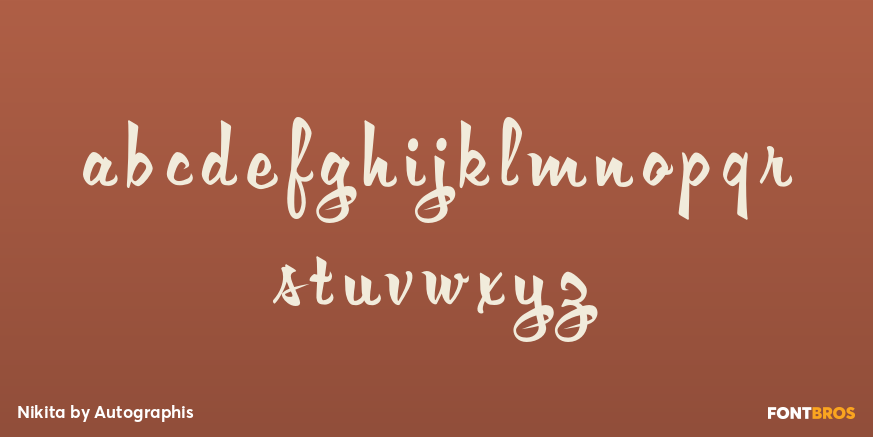 Nikita Font Poster #3